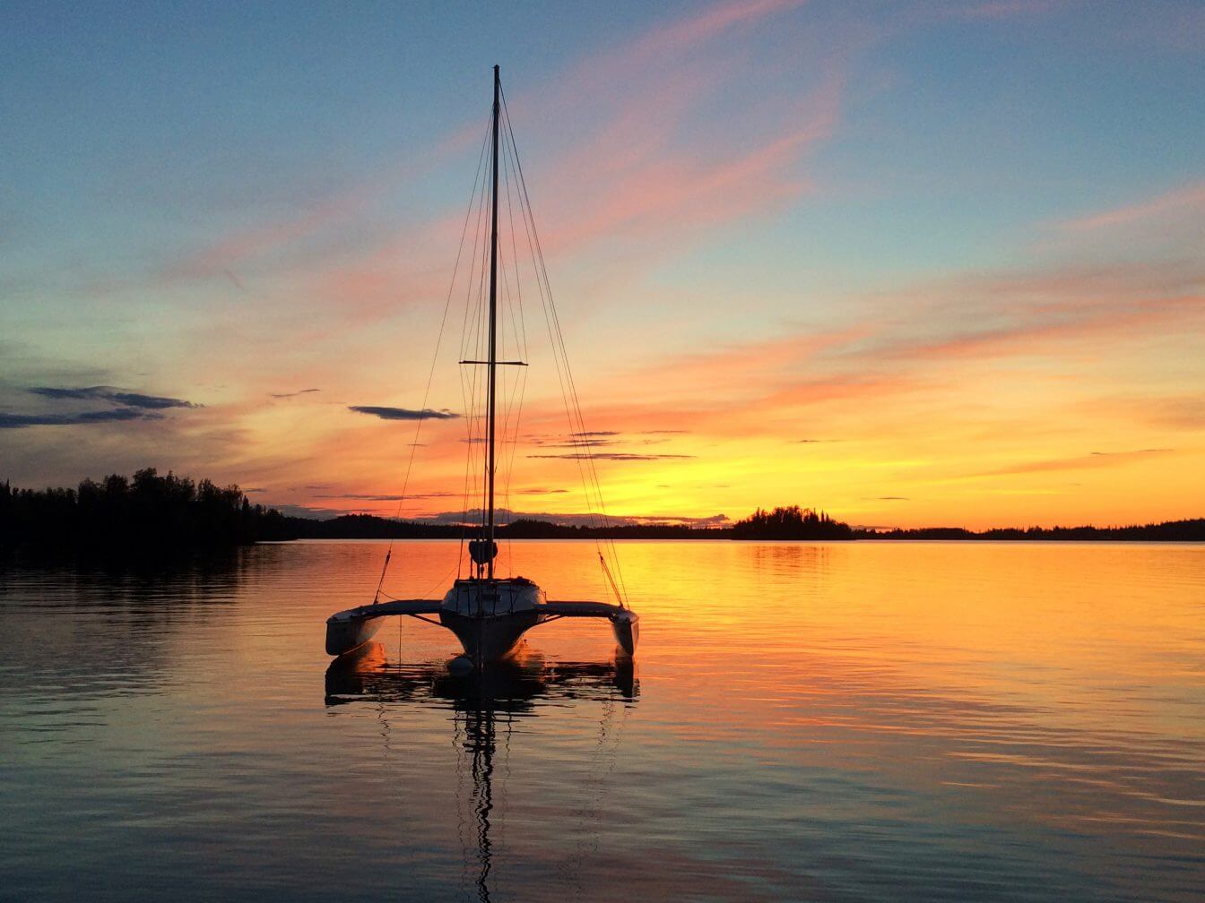 1ST PLACE – Alaska Outdoor Activities “Trimaran at Rest” by Linda G.